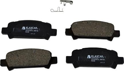KLAXCAR 24873z - Гальмівні колодки, дискові гальма autozip.com.ua