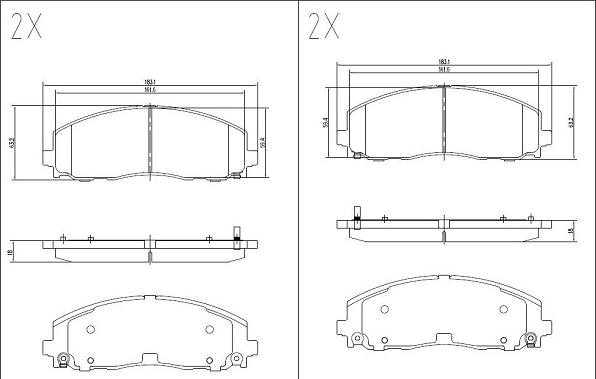 Klaxcar France 24639z - Гальмівні колодки, дискові гальма autozip.com.ua