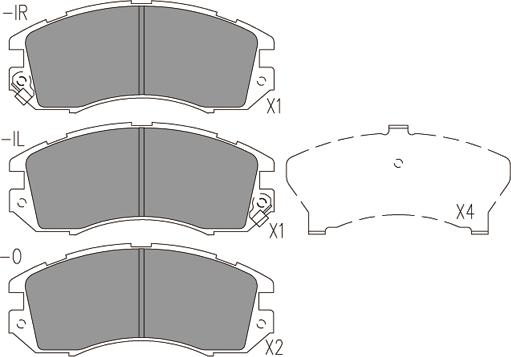 Klaxcar France 24190z - Гальмівні колодки, дискові гальма autozip.com.ua