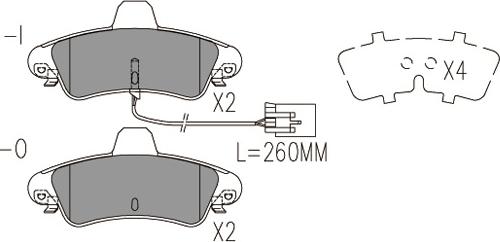 Klaxcar France 24893z - Гальмівні колодки, дискові гальма autozip.com.ua