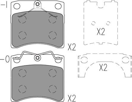 Klaxcar France 24795z - Гальмівні колодки, дискові гальма autozip.com.ua