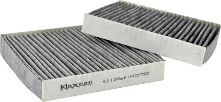 Klaxcar France FC072z - Фільтр, повітря у внутрішній простір autozip.com.ua