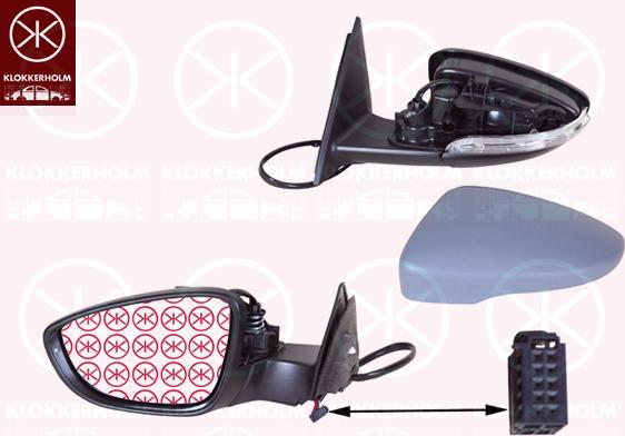 Klokkerholm 95151043 - Зовнішнє дзеркало autozip.com.ua
