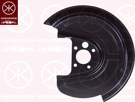 Klokkerholm 9523875 - Відбивач, диск гальмівного механізму autozip.com.ua