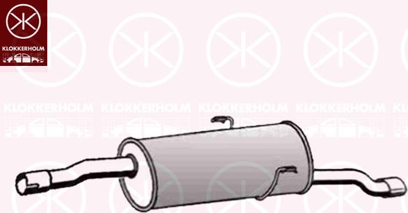 Klokkerholm 55078672 - Глушник вихлопних газів кінцевий autozip.com.ua