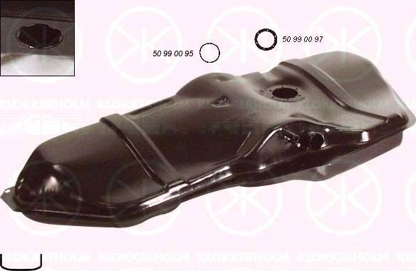 Klokkerholm 5049018 - Паливний бак autozip.com.ua