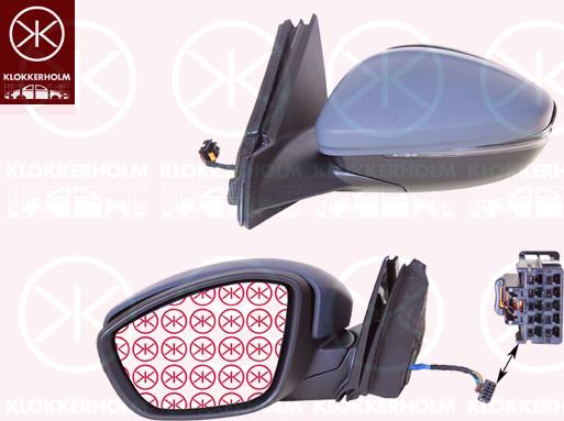 Klokkerholm 55111041 - Зовнішнє дзеркало autozip.com.ua