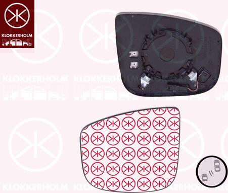Klokkerholm 05541064 - Дзеркальне скло, зовнішнє дзеркало autozip.com.ua