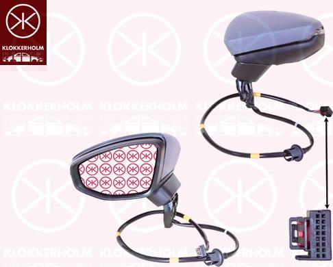 Klokkerholm 00491045 - Зовнішнє дзеркало autozip.com.ua