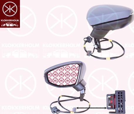 Klokkerholm 00491041 - Зовнішнє дзеркало autozip.com.ua