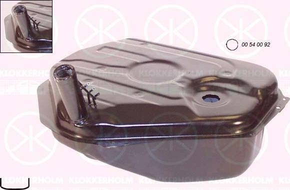 Klokkerholm 0055008 - Паливний бак autozip.com.ua
