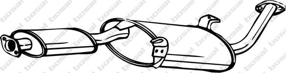 Klokkerholm 145-015 - Середній глушник вихлопних газів autozip.com.ua