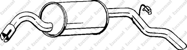 Klokkerholm 154-051 - Глушник вихлопних газів кінцевий autozip.com.ua