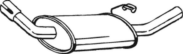 Klokkerholm 154-801 - Глушник вихлопних газів кінцевий autozip.com.ua