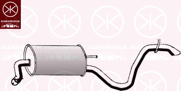 Klokkerholm 32678681 - Глушник вихлопних газів кінцевий autozip.com.ua