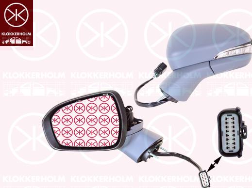 Klokkerholm 25581043 - Зовнішнє дзеркало autozip.com.ua