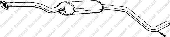 Klokkerholm 285-633 - Середній глушник вихлопних газів autozip.com.ua