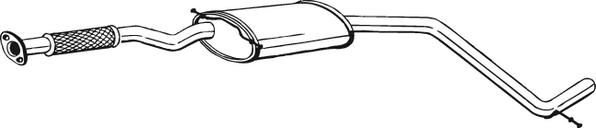 Klokkerholm 285-851 - Середній глушник вихлопних газів autozip.com.ua