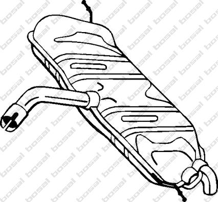 Klokkerholm 233-583 - Глушник вихлопних газів кінцевий autozip.com.ua