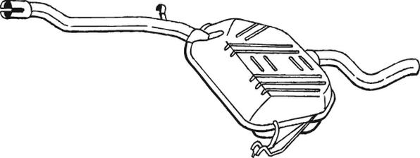 Klokkerholm 278-387 - Середній глушник вихлопних газів autozip.com.ua