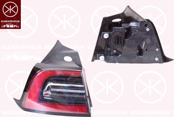 Klokkerholm 78040701 - Задній ліхтар autozip.com.ua