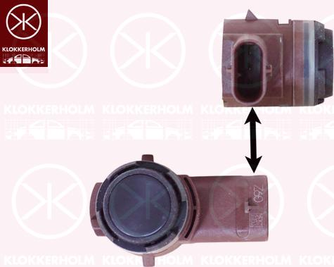 Klokkerholm 78019004 - Датчик, система допомоги при парковці autozip.com.ua