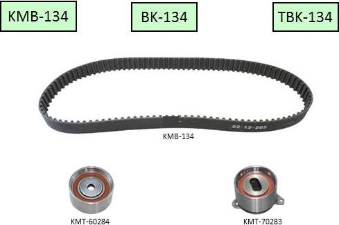 KM KM-KMB-134 - Комплект ременя ГРМ autozip.com.ua