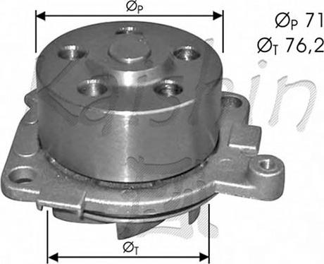 KM International WPK405 - Водяний насос autozip.com.ua