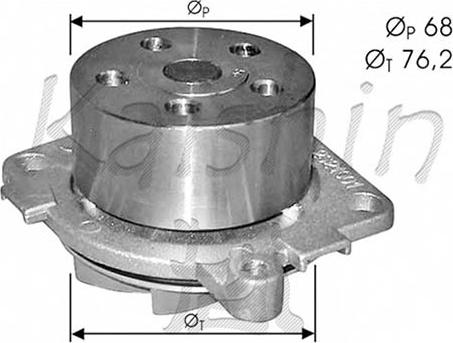 KM International WPK406 - Водяний насос autozip.com.ua