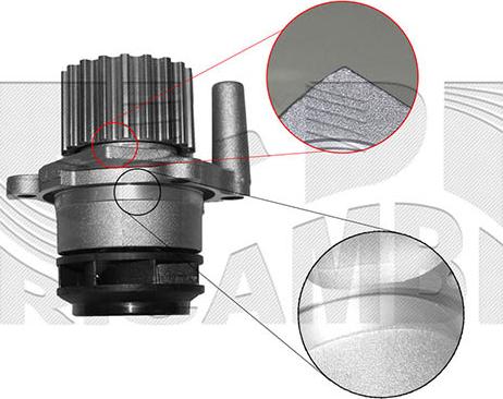 KM International WPK343 - Водяний насос autozip.com.ua