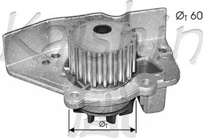 KM International WPK355 - Водяний насос autozip.com.ua