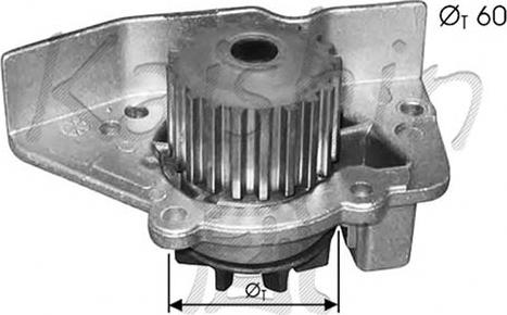 KM International WPK356 - Водяний насос autozip.com.ua