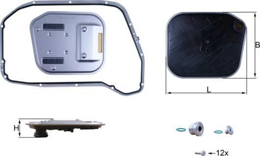 KNECHT HX 189 KIT - Гідрофільтри, автоматична коробка передач autozip.com.ua