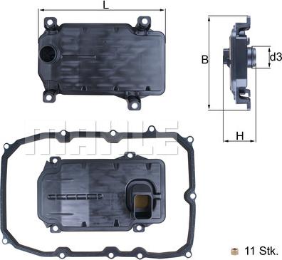 KNECHT HX 187 KIT - Гідрофільтри, автоматична коробка передач autozip.com.ua