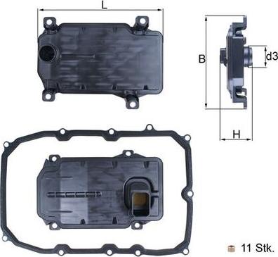 KNECHT HX 187 KIT - Гідрофільтри, автоматична коробка передач autozip.com.ua