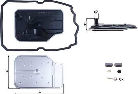 KNECHT HX 230 KIT - Гідрофільтри, автоматична коробка передач autozip.com.ua