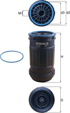 KNECHT KC 624D - Паливний фільтр autozip.com.ua