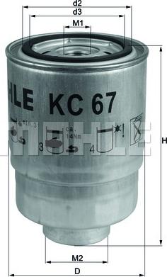 KNECHT KC 67 - Паливний фільтр autozip.com.ua