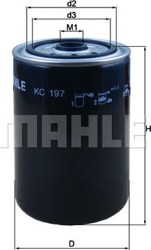 KNECHT KC 197 - Паливний фільтр autozip.com.ua