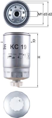 KNECHT KC 19 - Паливний фільтр autozip.com.ua