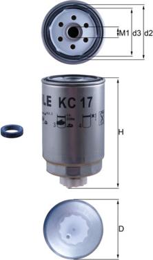 KNECHT KC 17D - Паливний фільтр autozip.com.ua