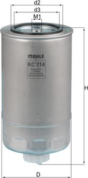 MAHLE KC 214 - Паливний фільтр autozip.com.ua