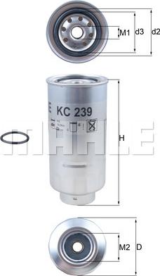 KNECHT KC 239D - Паливний фільтр autozip.com.ua