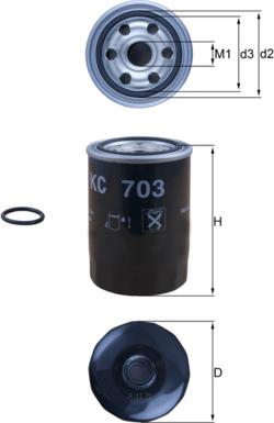 KNECHT KC703D - Паливний фільтр autozip.com.ua