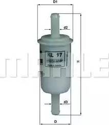 MAHLE KL 97 OF - Паливний фільтр autozip.com.ua