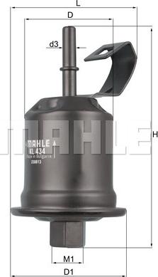 KNECHT KL 434 - Паливний фільтр autozip.com.ua