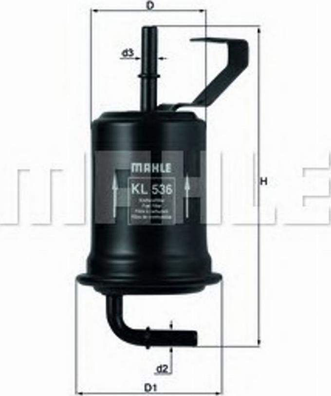 KNECHT KL 536 - Паливний фільтр autozip.com.ua