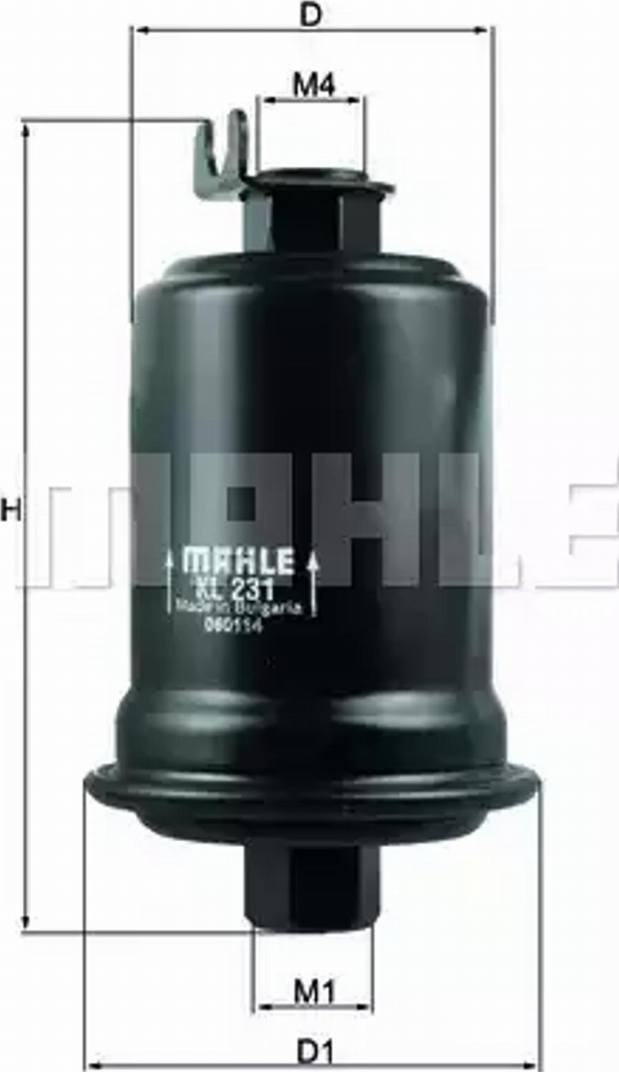 KNECHT KL 231 - Паливний фільтр autozip.com.ua