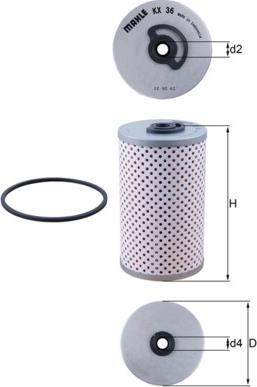 KNECHT KX 36D - Паливний фільтр autozip.com.ua