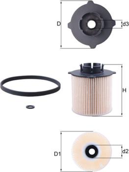 KNECHT KX 265D - Паливний фільтр autozip.com.ua